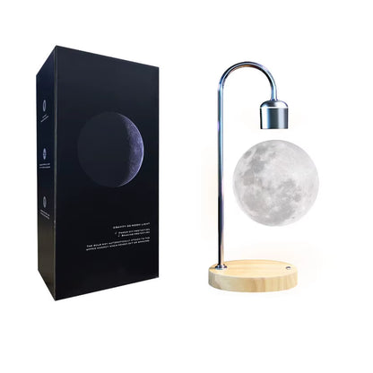3D Printing Floating Moon Lamp Magnetic Levitation Seamless LED Night Light Creative Home Decoration Table Lamp